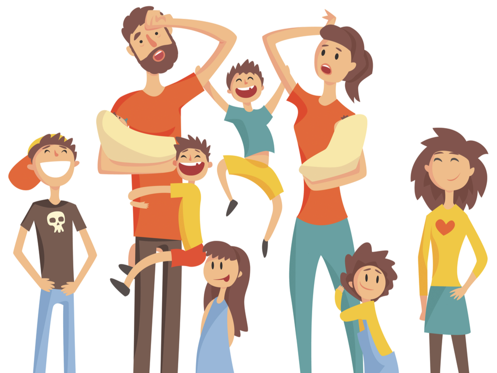 Family With Many Children