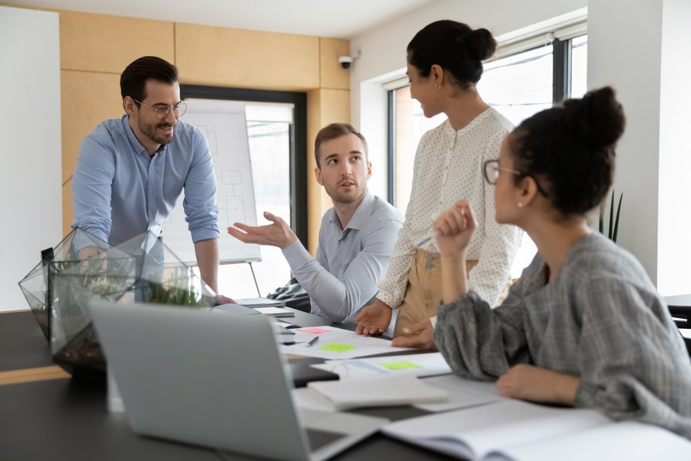 Diverse business team